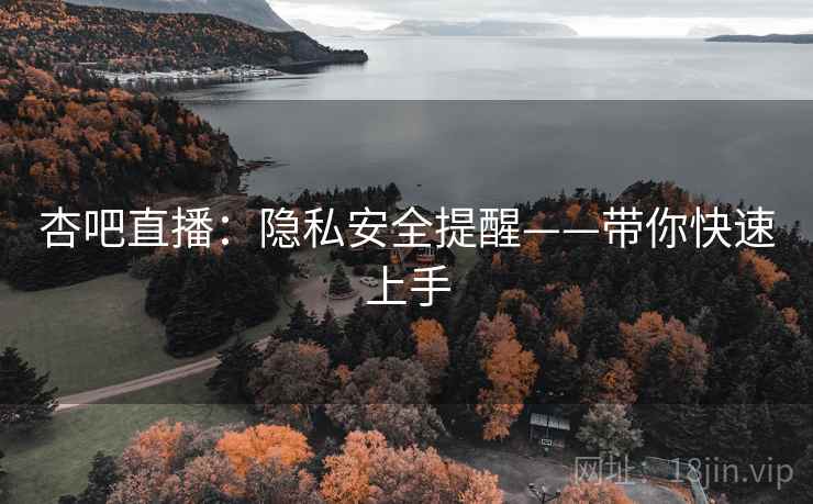 杏吧直播:隐私安全提醒——带你快速上手