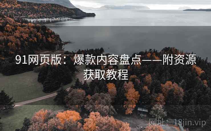 91网页版:爆款内容盘点——附资源获取教程